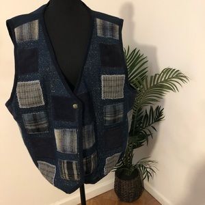 Vintage patchwork vest